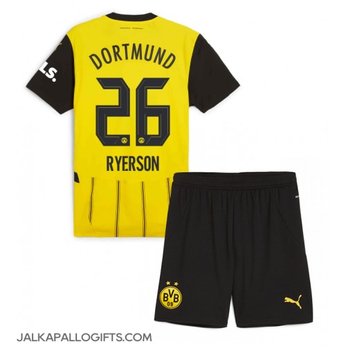 Borussia Dortmund Julian Ryerson #26 Koti Peliasu Lasten 2024-25 Lyhythihainen (+ Lyhyet housut)